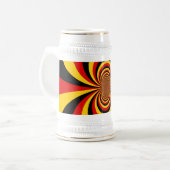 Ik hou van Duitsland Nationale vlag kleuren Art Pr Bierpul (Voorkant links)