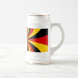 Ik hou van Duitsland Nationale vlag kleuren Art Pr Bierpul