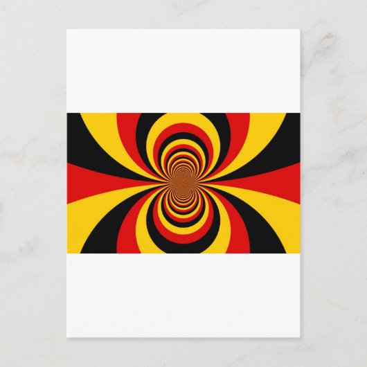 Ik hou van Duitsland Nationale vlag kleuren Art Pr Briefkaart (Voorkant)