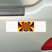 Ik hou van Duitsland Nationale vlag kleuren Art Pr Bumpersticker (Op auto)