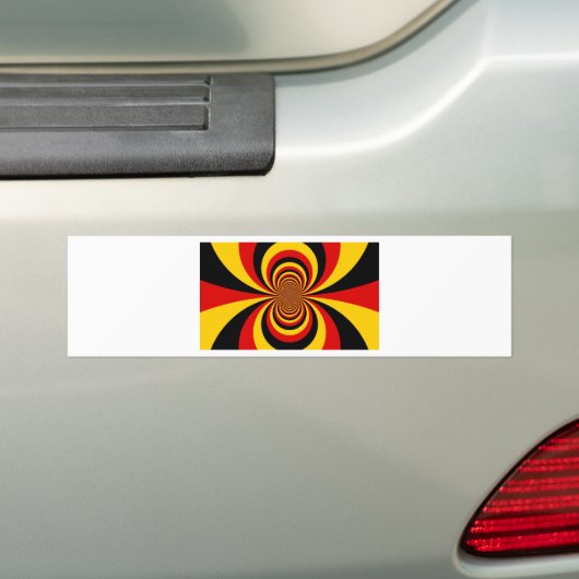 Ik hou van Duitsland Nationale vlag kleuren Art Pr Bumpersticker (Op auto)