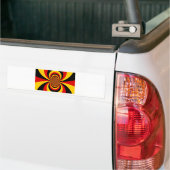 Ik hou van Duitsland Nationale vlag kleuren Art Pr Bumpersticker (Op Truck)