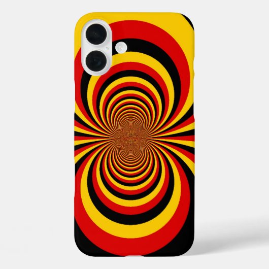 Ik hou van Duitsland Nationale vlag kleuren Art Pr Case-Mate iPhone Case (Achterkant)
