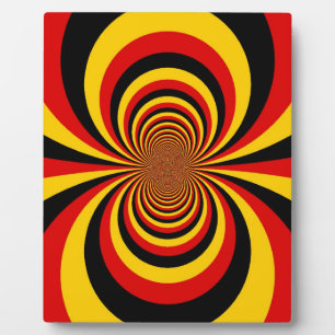 Ik hou van Duitsland Nationale vlag kleuren Art Pr Fotoplaat