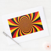 Ik hou van Duitsland Nationale vlag kleuren Art Pr Rechthoekige Sticker (Envelop)