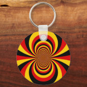 Ik hou van Duitsland Nationale vlag kleuren Art Pr Sleutelhanger (Voorkant)