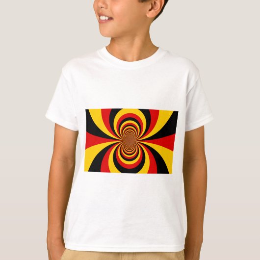 Ik hou van Duitsland Nationale vlag kleuren Art Pr T-shirt (Voorkant)
