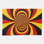 Ik hou van Duitsland Nationale vlag kleuren Art Pr Theedoek (Horizontaal)