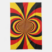 Ik hou van Duitsland Nationale vlag kleuren Art Pr Theedoek (Verticaal)