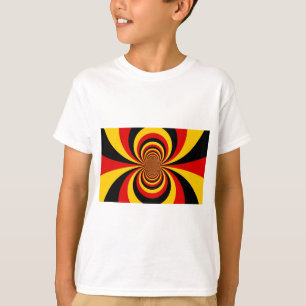 Ik hou van Duitsland Nationale Vlag Kleuren Kunstp T-shirt