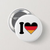 Ik hou van Duitsland Ronde Button 5,7 Cm (Voorkant /achterkant)
