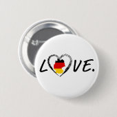 Ik hou van Duitsland. Ronde Button 5,7 Cm (Voorkant /achterkant)