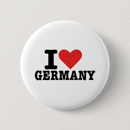 Ik hou van Duitsland Ronde Button 5,7 Cm (Voorkant)