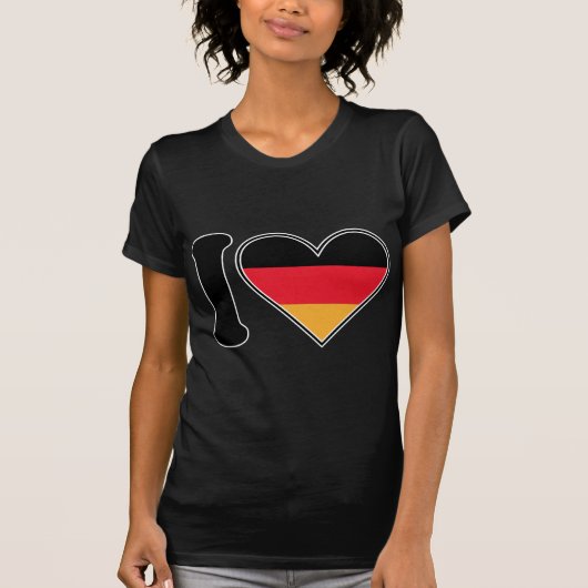 Ik hou van Duitsland T-shirt (Voorkant)