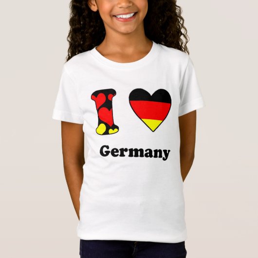 Ik hou van Duitsland T-shirt (Voorkant)