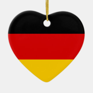 Ik hou van Duitsland Zwart Rood Goud Dubbelzijdig Keramisch Ornament