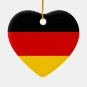 Ik hou van Duitsland Zwart Rood Goud Dubbelzijdig  Keramisch Ornament (Achterkant)