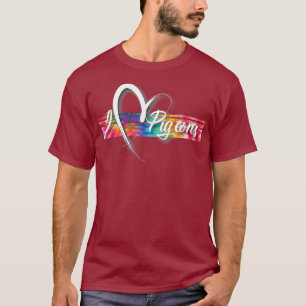 Ik hou van duiven die de kleurstof  geïnspireerd h t-shirt