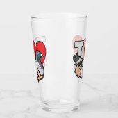 Ik hou van duiven glas (Links)