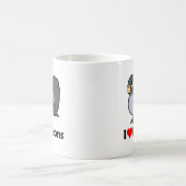 Ik hou van duiven koffiemok (Center)