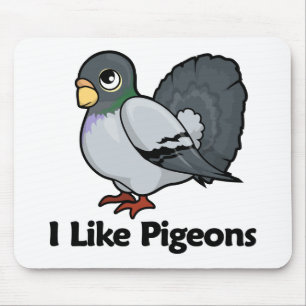 Ik hou van duiven muismat