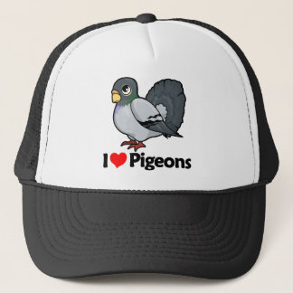 Ik hou van duiven trucker pet