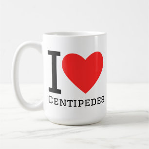 Ik hou van duizendpoten koffiemok