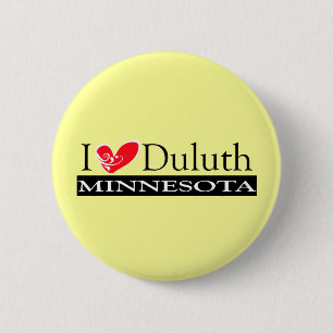 Ik hou van Duluth Minnesota Ronde Button 5,7 Cm