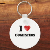 Ik hou van Dumpsters Sleutelhanger (Voorkant)
