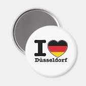 Ik hou van Dusseldorf Magneet (Voorkant / Achterkant)