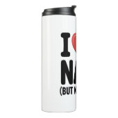 Ik hou van dutjes Schattigee luiaard hart Thermosbeker (Gedraaid links)