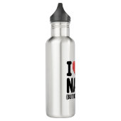 Ik hou van dutjes Schattigee luiaard hart Waterfles (Links)