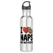 Ik hou van dutjes Schattigee luiaard hart Waterfles (Voorkant)