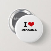 Ik hou van Dynamite Ronde Button 5,7 Cm (Voorkant /achterkant)