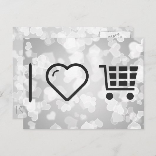 Ik hou van e-commerce kaarten (Voorkant / Achterkant)