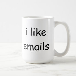 Ik hou van e-mailkoffie-mok koffiemok