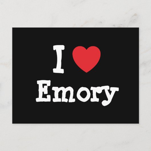 Ik hou van E-ory hart aangepast Briefkaart (Voorkant)