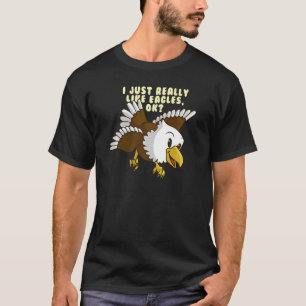 Ik hou van Eagles Kinder Animal Cute Eagle T-shirt