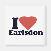 Ik hou van Earlsdon koelkastmagneet Magneet (Voorkant)