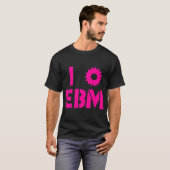 Ik hou van EBM Hot Pink T-shirt (Voorkant volledig)