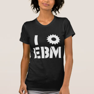 Ik HOU VAN EBM Wit T-shirt