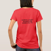 ik hou van echte boeken t-shirt (Achterkant)