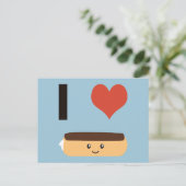 Ik hou van Eclairs Briefkaart (Staand voorkant)