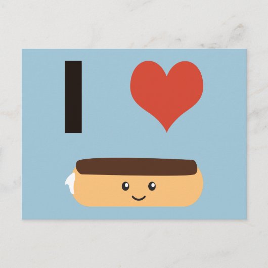 Ik hou van Eclairs Briefkaart (Voorkant)