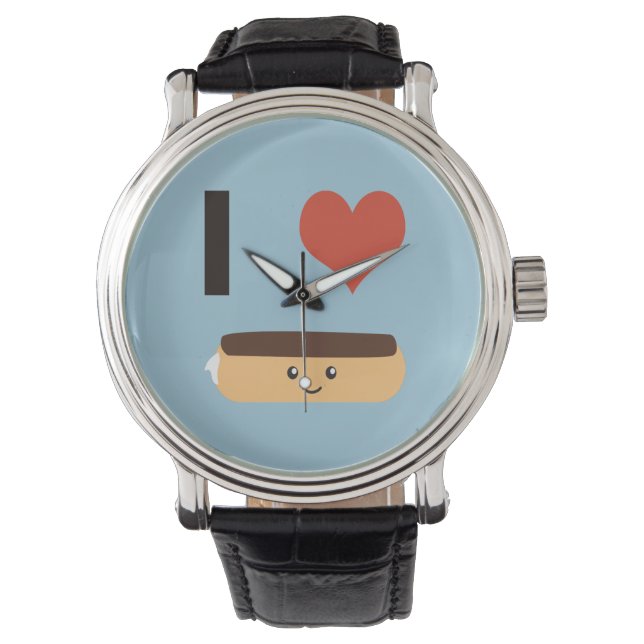 Ik hou van Eclairs Horloge (Voorkant)