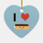 Ik hou van Eclairs Keramisch Ornament (Voorkant)
