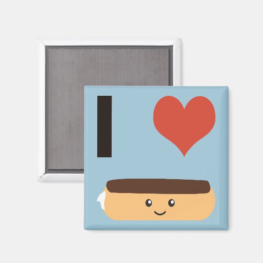 Ik hou van Eclairs Magneet (Voorkant / Achterkant)
