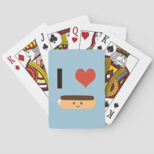 Ik hou van eclairs pokerkaarten