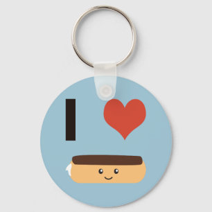 Ik hou van Eclairs Sleutelhanger