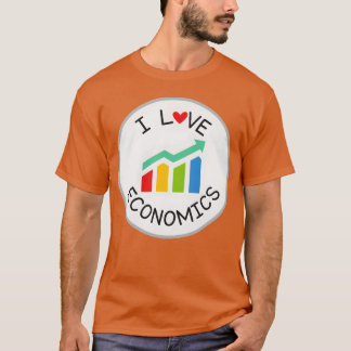 Ik hou van Economie meisje T-shirt